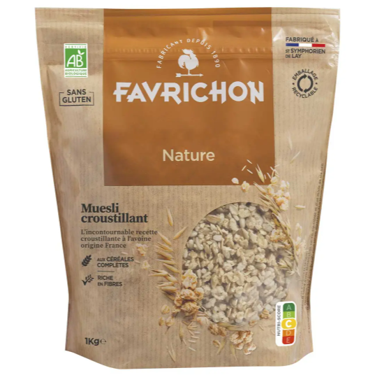 FAVRICHON Organic crunchy Muesli gluten free