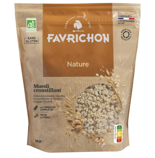 FAVRICHON Organic crunchy Muesli gluten free